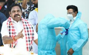 கொரோனா ஸ்டாலின், எடப்பாடிக்கு மலர்வளையம் – திசை மாறும் தேர்தல் களம்